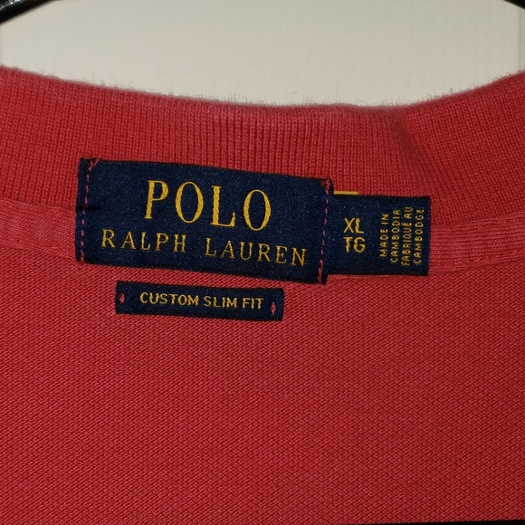 Polo Ralph Lauren men's red polo shirt size XL - Picture 2 of 4